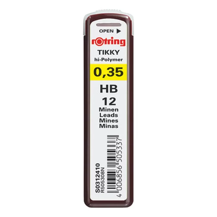 Μύτες μηχανικού μολυβιού Rotring Tikky 0.35mm HB
